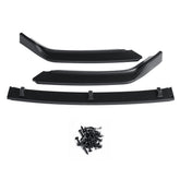 3Pcs Matte Black Front Bumper Lip Body Kit Spoiler