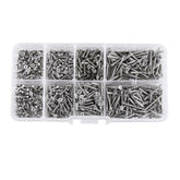 800Pcs M2 Stainless Steel Phillips Cross Flat Head Screws Self Tapping Screw Assortment Kit