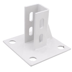Aluminum Extrusions Square Foot Connector Cup Ground Fence Guardrail Base Accessories