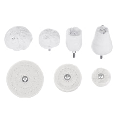 Polishing Wheel for Drill-7 Pack, Buffing Wheel Kit for Drill Polishing Mop Wheel Buffing Pads for Manifold/Aluminum/Stainless Steel/Chrome Polish