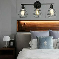 85-240V Bathroom Vanity Light Mirror Front Wall Sconce Industrial Farmhouse Wall Lamp Without Bulbs
