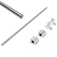 8x400mm Linear Rail Shaft with 2pcs Shaft Supports and 2pcs Linear Bearing Block
