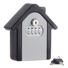 Aluminum Alloy Password Box Wall Mounted Key Lock Box 4 Digit Code Combination Key Storage Box for Realtor Construction Indoor Outdoor Room Escape