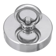 D80mm Neodymium Magnet 400KG Salvage Recovery Fishing Magnet for Detecting Metal Treasure