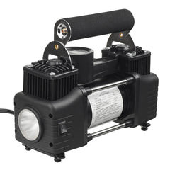 12V 150PSI Dual Cylinder Car Tire Inflator Portable Auto Air Compressor Pump Smart Preset Inflation with LED Light