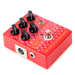 Press Pass Red Electric Guitar Effects Pedals with True Bypass Driver and DI Box Classic Tube Amp for Bass Guitars