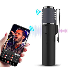 Lavalier Lable Bluetooth Wireless Microphone Smartphone Vlog Mic ZealSound Audio Video Real-Time Recording