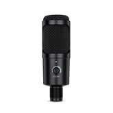 metal usb condenser recording microphone gaming for laptop windows cardioid studio vocals voice skype chatting podcast