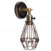 Metal Vintage Rustic Sconce Wall Light Edison Lamp Bulb Fixture