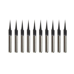 10pcs 15 0.2mm Carbide Engraving Bits 3.175mm Flat Bottom PCB CNC Router Tool