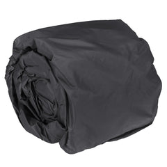 210D Heavy Duty Marine Grade Boat Cover Anti-Smashing Waterproof Trailerable V-hull Fishing Ski Bass Runabouts Black