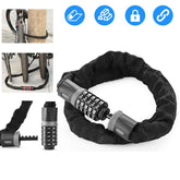 Bicycle Lock Safe Metal Anti-Theft Outdoor Bike Chain Lock Security Reinforced Cycling Chain Lock Bicycle Accessories