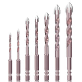 3/4/5/6/8/10/12mmm Tile Drill Bits Hex Triangle Bit for Glass Ceramic Concrete PVC Hole Opener Wood Drilling Tool