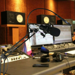 USB Condenser Microphone Computer K Song Wired Set Sound Card Blowout Prevention Net