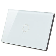 Crystal 1 Way 1 Gang Glass Remote Panel Touch LED Light Switch Controller With Remote Control