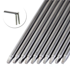 10pcs 150mm SQ2 Square Driver Bit Screwdriver Bits Set S2 Steel 1/4 Inch Hex Shank Magnetic For Pocket Hole Jig wood working Tool