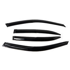 4Pcs Plastic Exterior Visor Vent Shades For Honda Civic 4DR Sedan JDM Wavy Mugen Style 2001-2005 Window Sun Rain Guard Deflector