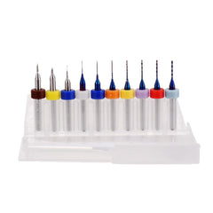 10pcs Upgrade 0.1-2mm Blue NACO Coating PCBCNC Drill Bit for Circuit Boards PCB Drill Bit