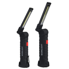 360° Rotatable COB+LED Work Light USB Torch Flashlight Outdoor Camping Emergency Lantern