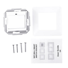 EU Standard 1 Gang Smart Push Button Switch Tuya Wireless Remote Control Work with Alexa Google Home