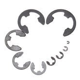 300Pcs Carbon E-Clip Black Oxide Finish Retaining Ring Circlip Tools Kit 1.5-22mm