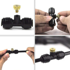 Retractable Coil Garden Hose Pipe Expandable Reel Spray System Tap Connector 30m