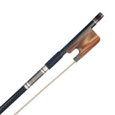 Carbon Fiber 16'' Viola Bow Grid Carbon Fiber Stick Natural Horsehair W/ Ox Horn Frog Durable Use