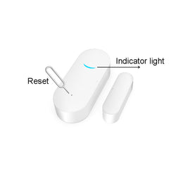 Door & Window Sensor Smart Door Magnetic Detector Sensor Wireless Alarm Work With Amazon Alexa Google Home,433MHz