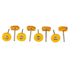 50Pcs 1/8 Inch Shank Polishing Wheel Abrasive Tool Kits Wool Wheel Cashmere Grinding Head Polishing Cloth Wheel