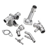 6PCS Aluminum Coolant Flange Pipe Upgrade Kit