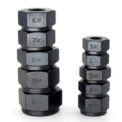 10PCS Damaged Nut Bolt Remover Set Broken Screw Stripped Socket Stud Extractor