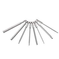 8Pcs 1/4" 100mm Hex Screwdriver Bits 1.5-8mm Magnetic Electronic Drill S2 Steel Hexagonal Screw Driver Bit Set Power Driver Tools