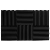 6Pcs Triangular Sound Insulation Cotton KTV Muffler Sponge Foam Pad Wall Absorption