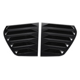Rear Window Louver Shutter Cover Trim For VW GOLF MK6 2010-2014 Glossy Black