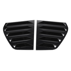 Rear Window Louver Shutter Cover Trim For VW GOLF MK6 2010-2014 Glossy Black