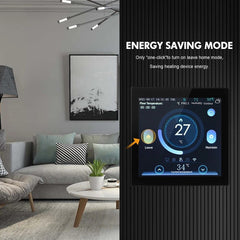 Smart WIFI LCD Color Screen Thermostat Remote Electric/Water Floor Heating Thermostat Wall-mounted Boiler Works with Alexa Google Home