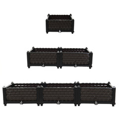 Raised Garden Bed Flower Vegetable Planter Herb Box Planter Deck Indoor Outdoor