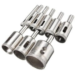 10pcs Diamond Hole Saw Drill Bit Set 6mm-30mm Tile Ceramic Glass Porcelain Marble Cutter