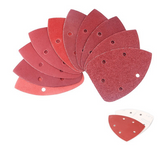 60pcs 140x140x100mm 5 Hole Triangle Palm Type Separation Sandpaper Pads Set 60/80/120/180/240/400 Grit Sander Disc Abrasive Fit Polishing Tools