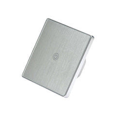 Wifi 1Gang Smart Switch EU Standard Metal Frame Wire Drawing Light Control Switch WF-WS011 100-240V 2.4 GHz