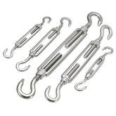 4/5/6/8/10M Hook To Turn Buckles 304 Stainless Steel Open Body Buckle