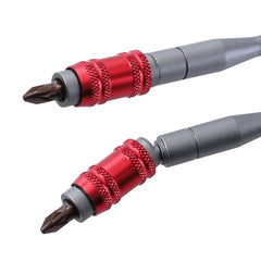 145mm Screwdriver Bit Holder 20 Degree Rotatable Magnetic Screw Drill Tip /4'' Hex Shank Screw Driver Extension Rod