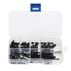 M3CH5 M3 Carbon Steel Allen Bolt 5-20mm Hex Socket Cap Screw Metric Assortment Kit 120pcs