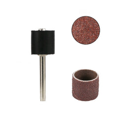 11pcs 12.7mm 100 Grit Head Metal Rust Removal Polishing Sandpaper Roll Polishing Wheel Set