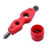 4 in 1 Copper Tube Polishing Chamfering Set Double-ended Pipe Cleaning Brush Test Tube Wire Brush Cleaning Polishing Tool