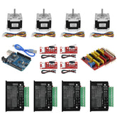 Kit with Controller + Shield + Nema 23 Stepper Motors + TB6600 + Limited Switches
