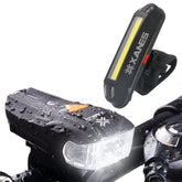 600LM German Standard Bike Front Light 500LM USB Rechargeable LED Bike Taillight Set