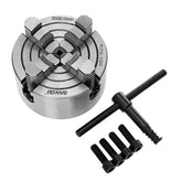 Lathe Chuck 80/100/125mm 4 Jaw Independent Hardened Reversible Tool