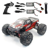 With Two Battery 2.4G 4WD 52km/h Brushless Proportional Control RC Car LED Light RTR Toys