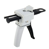 50ml/75ml AB Glue Applicator Dispenser Impression Mixing Dispensing Handle Spread Applicator Glue Nozzles Cartridge for 10:1 Glue Mixing Tube
